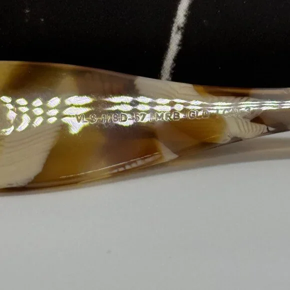 NEW VALENTINO VLS-178D HAVANA IVORY OVAL SUNGLASSES VALENTINO